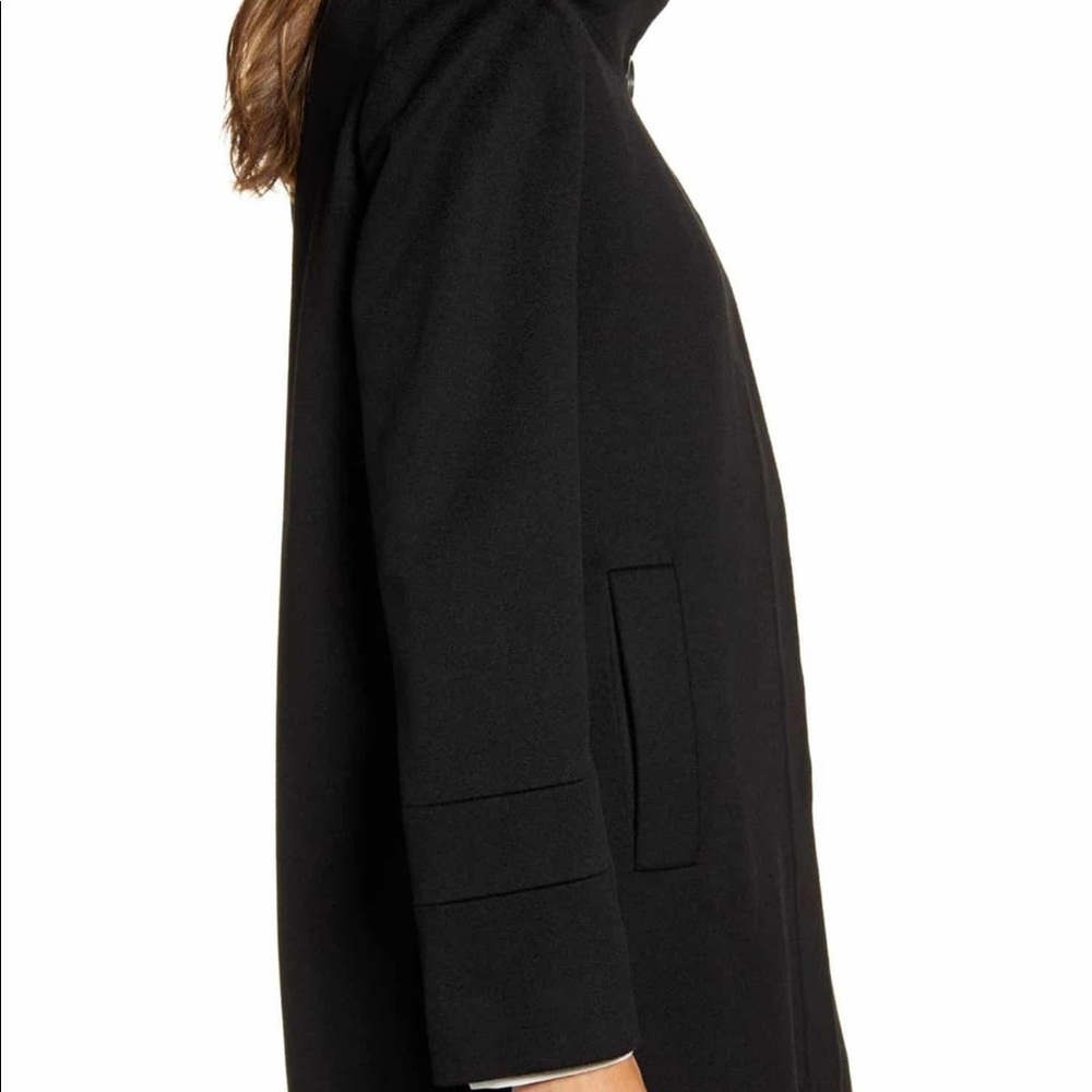 FLEURETTE Stand Collar Wool Car Coat - Picture 5 of 15